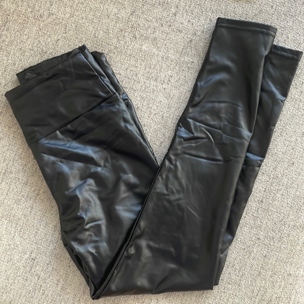 Size Small H&M Black Leather Leggings